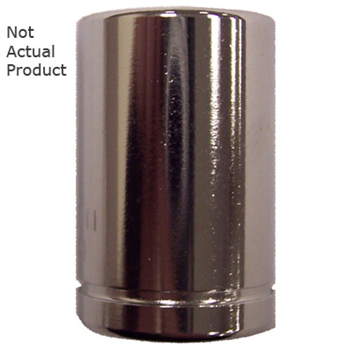 K Tool 26112 Chrome Socket, 1/4" Drive, 12mm, 6 Point, Shallow