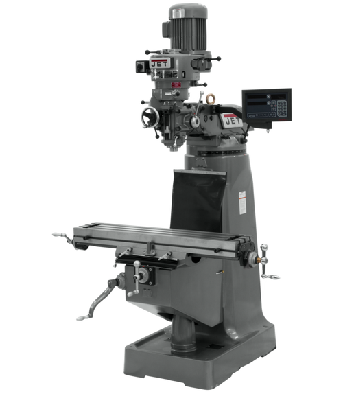 Jet JTM-2 Milling Machine with NEWALL C-80 3-Axis (Quill) DRO (691197)