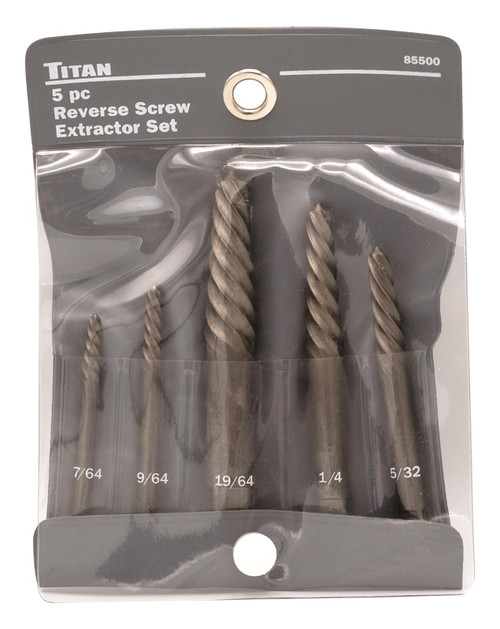 Titan Tools 85500 Set di 5 estrattori per viti