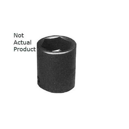 K Tool 35132 Impact Socket, 1" Drive, 1", 6 Point, Shallow