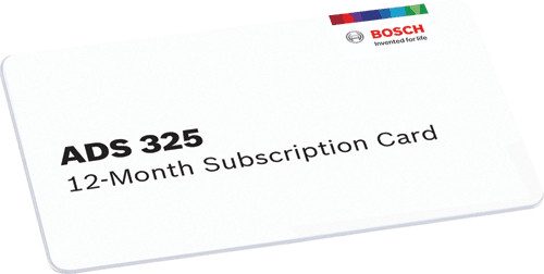 Bosch 3925-SUB ADS 325 12-Month Software Subscription