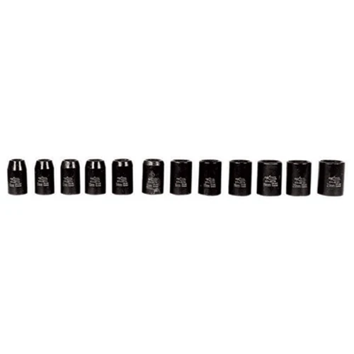 ASTRO 13-Piece 1/4” Drive Low Profile Nano Impact Sockets - Metric