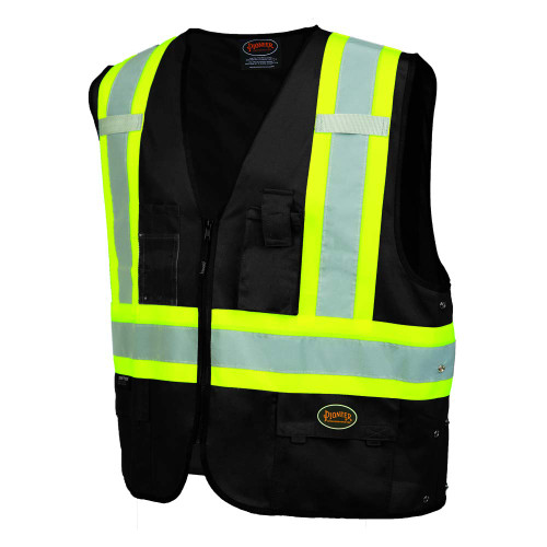 Pioneer High Visibility Tricot Surveyor Safety Vest Unisex 2/3XL (V1021571U-2/3XL)