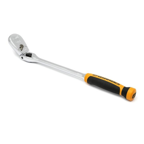 Gearwrench 81371t 1/2" acionamento catraca de lágrima de cabeça flexível com travamento de 90 dentes 17"