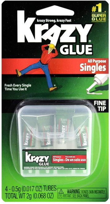 Krazy Glue Single Use All Purpose Glue, 0.5 oz., 4/Pack (KG58248SN