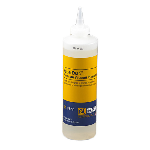 Aceite para bomba de vacío Yellow Jacket , tamaño de pinta, paquete de 24 Case para mantenimiento de HVAC (93091)
