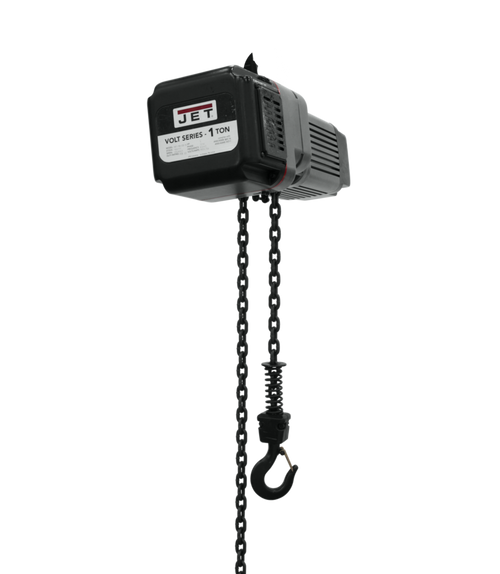Jet VOLT 3PH 460V 1 Ton Electric Hoist w/10ft. Lift (180111)