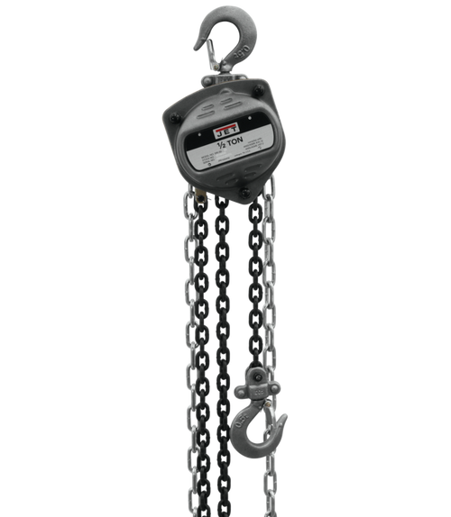 Jet 101900 S90-050-10, 1/2-Ton Hand Chain Hoist With 10 Foot Lift