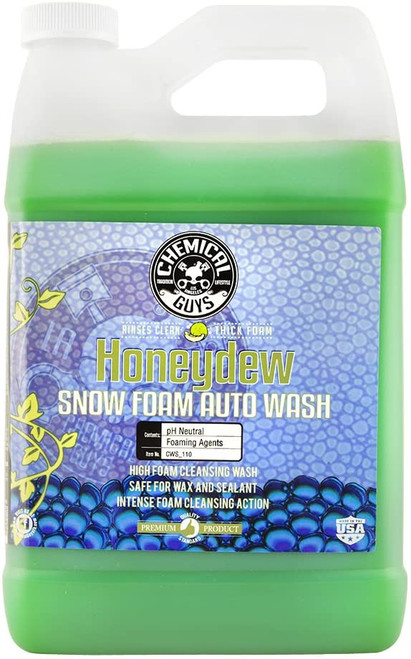 Chemical Guys CWS_110_16 Snow Car] Wash Soap (Works with [Foam] Cannons,  [Foam] Guns or Bucket Washes) Safe for, Trucks, Motorcycles, RVs & More, 16