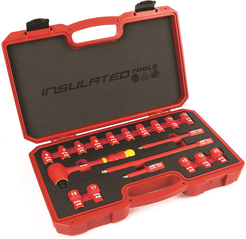 Titan Tools Metric Ratchet and Socket Set 3/8" Drive 19-Piece (68100)
