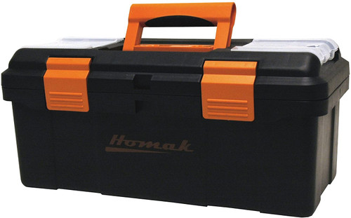 Homak HA01086175 6-1/4-Inch x 8-Inch Plastic Tool Storage Box, Short