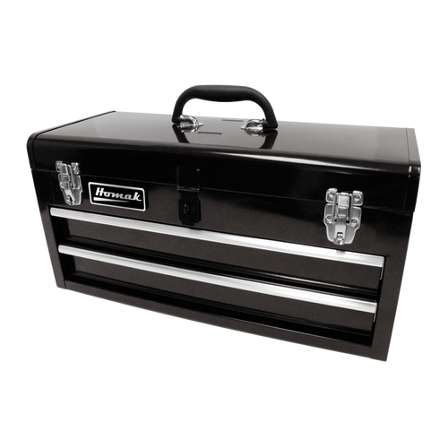 Homak BK01022001 20" Two Drawer Tool Box - Black