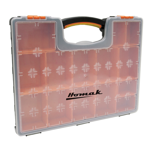 Homak HA01122238 Plastic Tool Storage with 22 Removable Bins