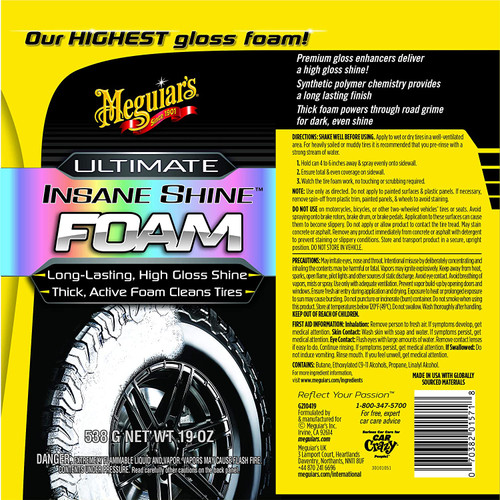 Meguiar's Ultimate Insane Shine Tire Coating – Soaking Wet-Look