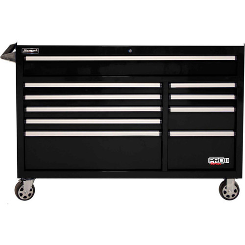 Homak 54 in. Pro II Series Rolling Cabinet, Black (BK04054210)