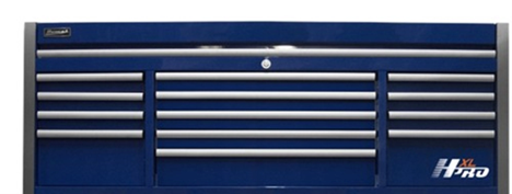Homak 72 in. HXL 13 Drawer Rally Sport Tool Box, Top Chest, Blue (HX02072152)