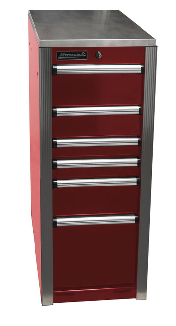 Homak hx08015063 mueble auxiliar hxl pro, rojo