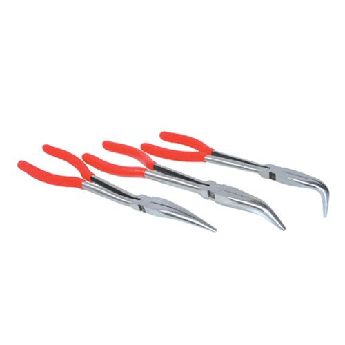 K Tool 51111 Needle Nose Pliers, 11 Long, Bent Nose, 90 Degree Offset