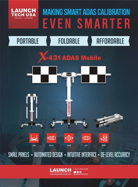 Launch USA ADAS Mobile Calibration Tool Kit with Comprehensive Support (301250047)