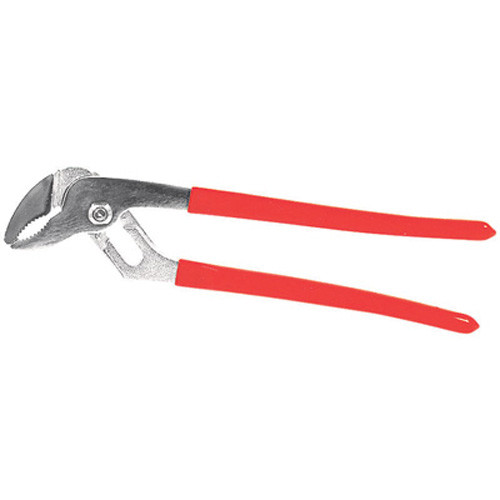 K Tool 54010 Groove Joint Pliers, 10" Long, Chrome Finish, with Vinyl Grips