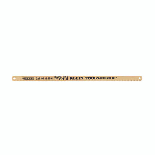 Klein Tools 1200BI Golden Tri-Cut Hacksaw Blades, 100-Pack