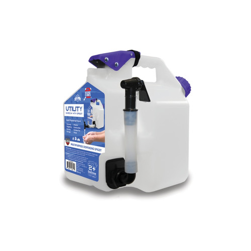 Surecan SUR5SU1 Camping Portable Water Station 5 Gallon Utility Tank with Spigot