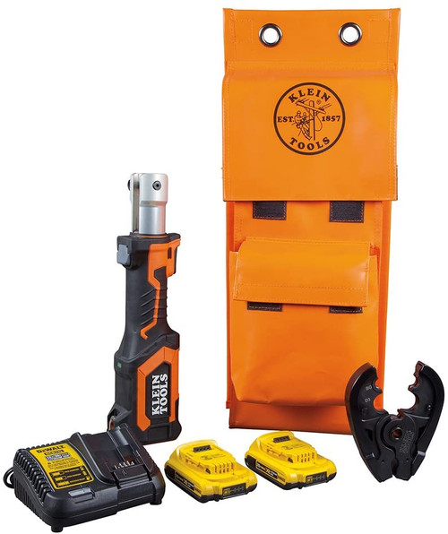 Klein Tools bat207t1 batteridrevet crimper, bg die/d3 groove, 2 ah