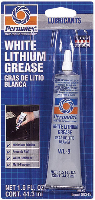 Permatex 80345 White Lithium Grease, 1.5 oz.