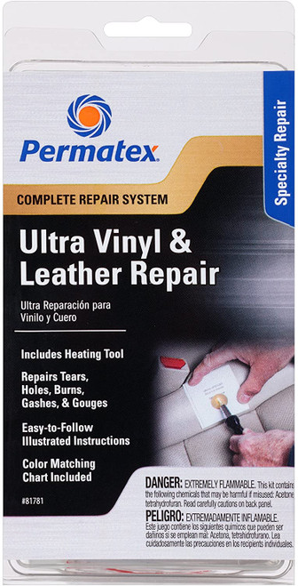 Permatex 81781 Kit de réparation pour vinyle et cuir Ultra Series