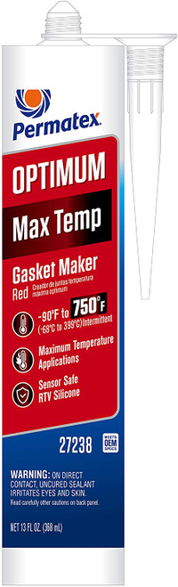 Permatex Optimum Red High Temperature RTV Silicone Gasket Maker 13 oz (27238)