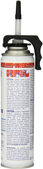 Black Silicone Adhesive Sealant, 12.9 OZ