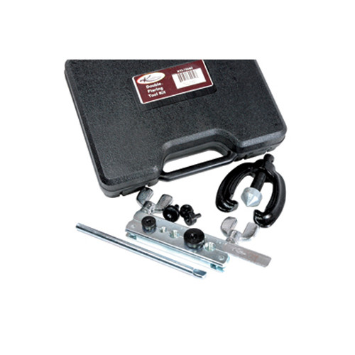 K Tool 70080 Double Flaring Tool Set, Heavy Duty, Includes 3/16" to 1/2" Adapters, in Molded Case, Made in U.S.A.