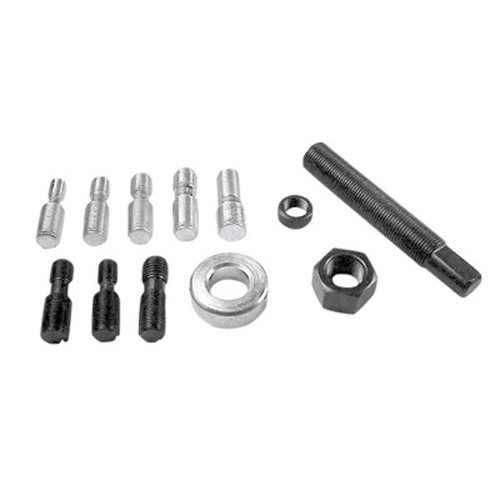 K Tool 70343 Harmonic Balancer Installer, with Eight Threaded Adapters