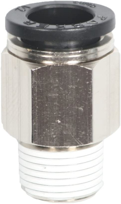 RapidAir 50100 3/8" Male NPT 1/2" Tubing Straight Push Lock Fitting Rapid Air