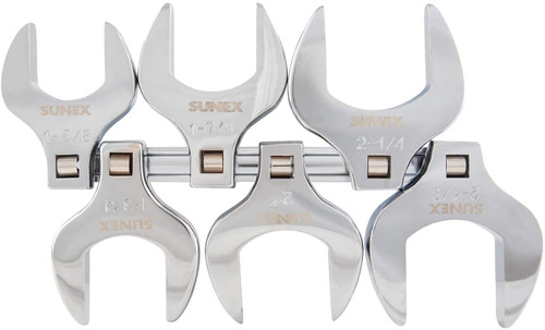 Sunex 6 Piece 1/2" Dr. Jumbo Crowfoot Wrench Set (9722A)