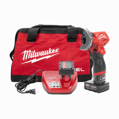 Milwaukee Cut Off Saw M12 FUEL Battery And 3 Cut Off Saw Blades (2522-21XC)