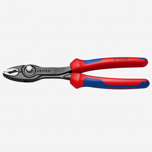 Knipex 82 02 200 Twin Grip Slip Joint Pliers - MultiGrip, 8 Inch
