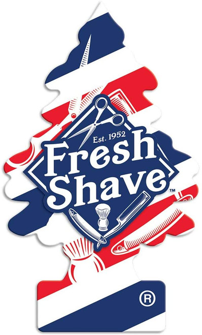 Little Trees U6P-67068 Air Car Freshener Traditional Fresh Shave, 6-Pack