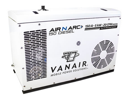 Vanair Air N Arc 150-D Diesel All-in-One ilman säiliöitä tai akkua (051803)
