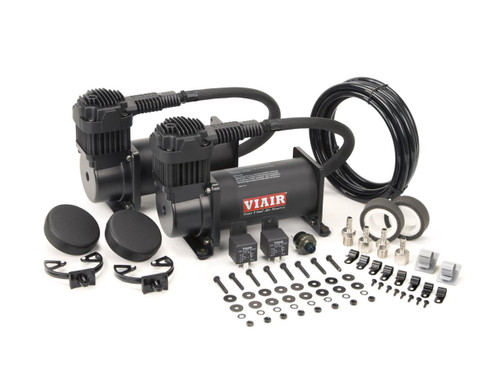 VIAIR Dual Stealth Black 380C 200 PSI High-Performance Air Compressor Kit (38036)