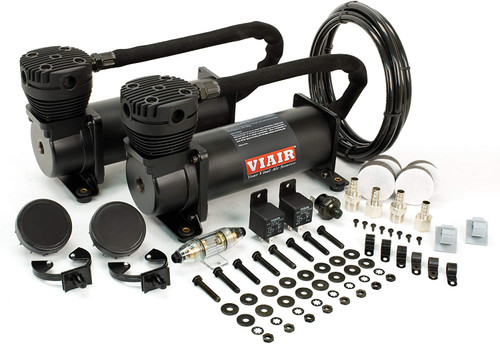 VIAIR 480C Dual Stealth Black Air Compressor Value Pack (48042)