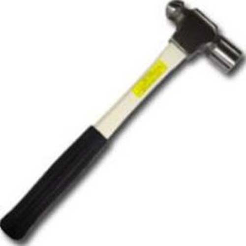 K Tool 71725 Ball Pein Hammer, 24 oz, with Fiberglass Handle and Rubber Grip