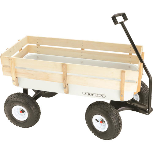 Shop Fox Heavy-Duty Wagon with 10" Pneumatic Wheels (D3244)