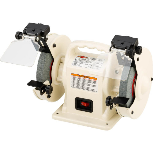 Shop Fox 6" Portable Bench Grinder with Dual LED Work Lights (W1871)