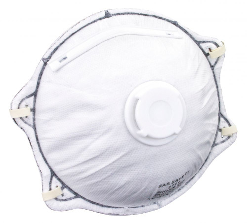 SAS Safety 8712 N95 – Aktivkohle-Atemschutzmaske mit Ventil und Kissendichtung, 10 Stück