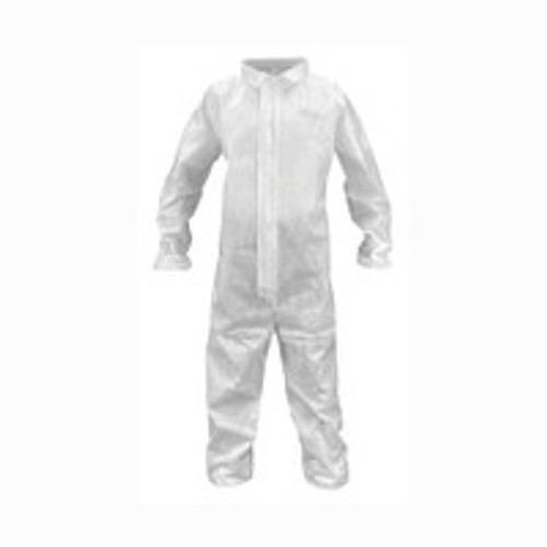 SAS Safety 6962 Breathable SMS Hooded & Booted Coveralls - White