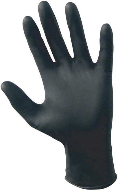 SAS Safety 66585 Gants jetables en latex noir sans poudre Derma-Tuff, xx-large