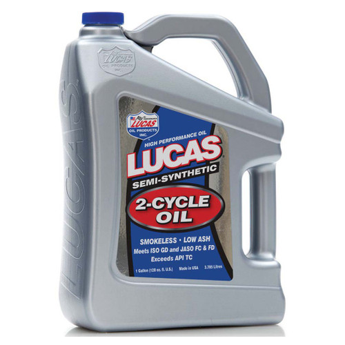 Lucas Oil 10115 半合成 2 サイクル オイル - 1 ガロン ジャグ