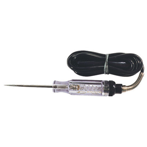 K Tool 72780 Heavy Duty Circuit Tester, for 6 and 12 Volts, 60" Flexible Lead, with Spring Strain Relief