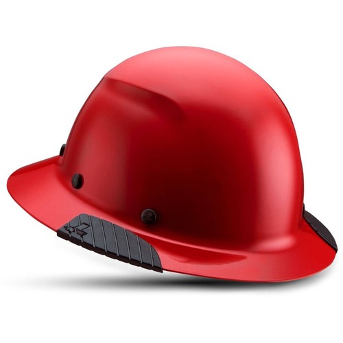 Lift Safety HDF-20RG DAX Red Full Brim Hard Hat w/ Ratchet Suspension